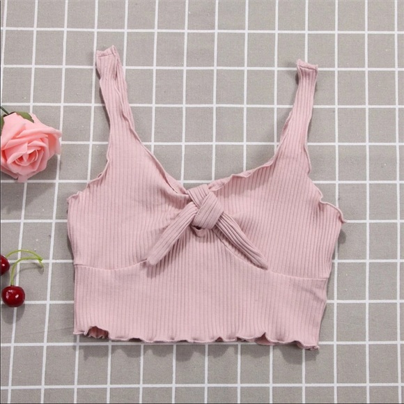 Sexy Color Spaghetti Strap Crop Top Women Back - Picture 6 of 6